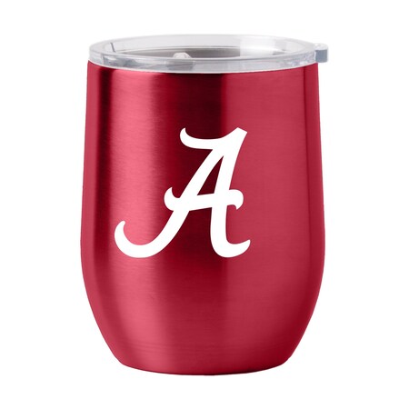 Logo Brands Alabama 16oz Gameday Stainless Curved Beverage 102-S16CB-1